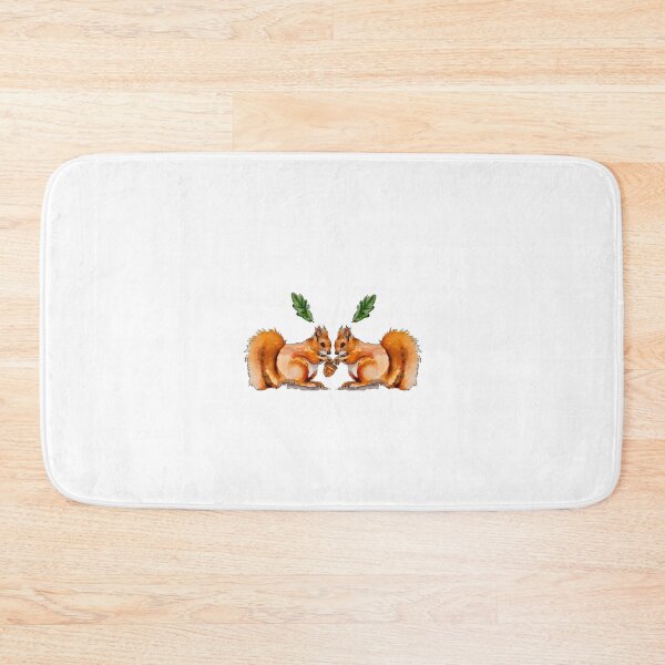 Item preview, Red squirrel best friends watercolour design designed and sold by HollyPopsDesign.