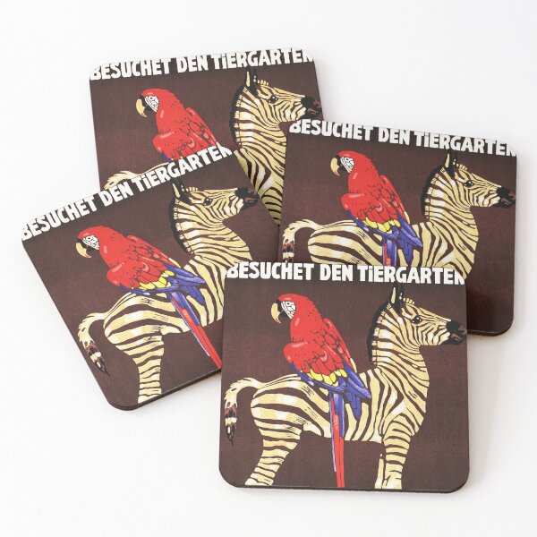 Item preview, Besuchet Den Tiergarten VISIT THE ZOO by Ludwig Hohlwein 1912 Vintage Tourism Promotion designed and sold by retroposters.
