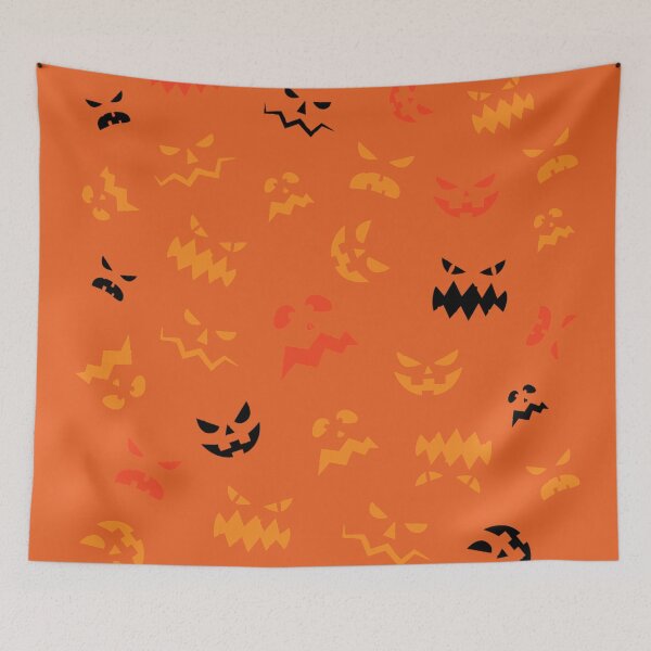 Item preview, Halloween Jack-o'-lantern face pattern designed and sold by Gordon Nelson.