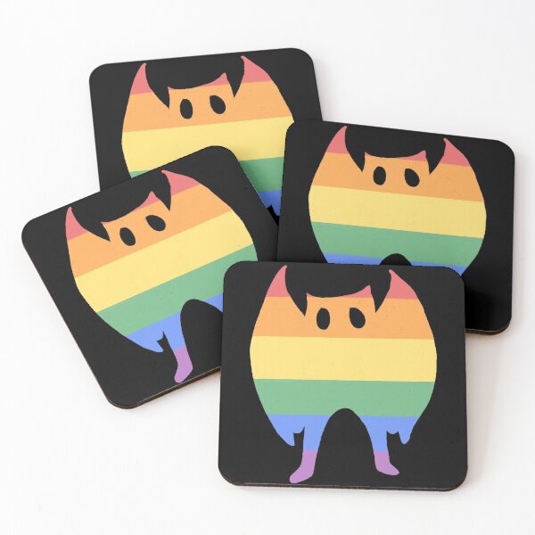 Item preview, Mothman pastel pride (black background)  designed and sold by Alex Tal.