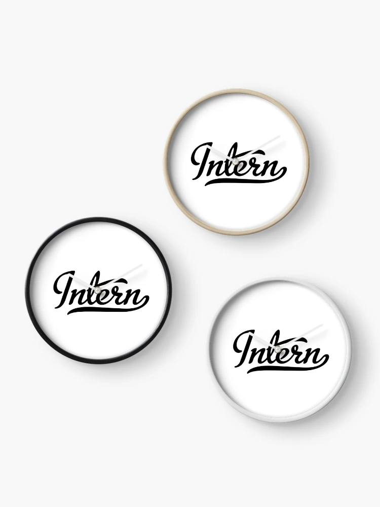 Thumbnail 3 of 4, Clock, Intern designed and sold by Vectorqueen.