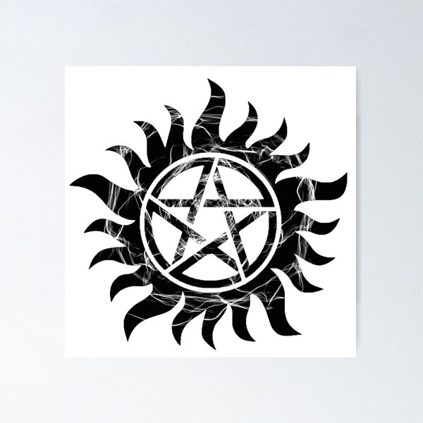 Set of 2 Temporary Tattoos Supernatural Pentagram - Etsy