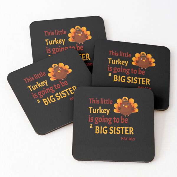 Item preview, Thanksgiving This little Turkey is going to be a Big Sister - Funny Turkey Big Sister Gift designed and sold by Run to Creations.