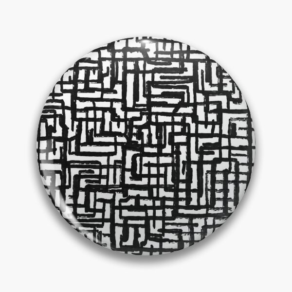 Item preview, Black and White Erratic Lines Pattern designed and sold by UrbanBlueSpruce.