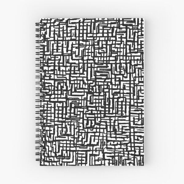 Item preview, Black and White Erratic Lines Pattern designed and sold by UrbanBlueSpruce.