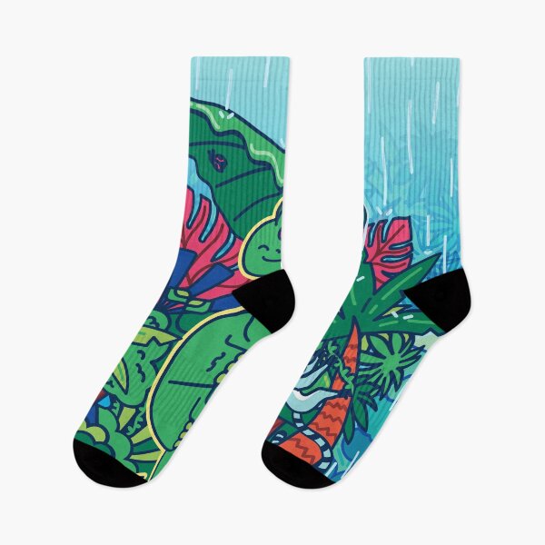 Item preview, Diploo the dinosaur in the Rainforest - Creatober 2020 day 10 designed and sold by TokiPY.