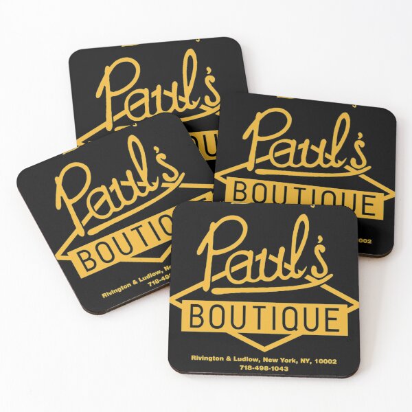 Paul'sx Boutique The Best in Men's Clothing. Diamond Logo (Gold) T-Shirt Coasters (Set of 4)