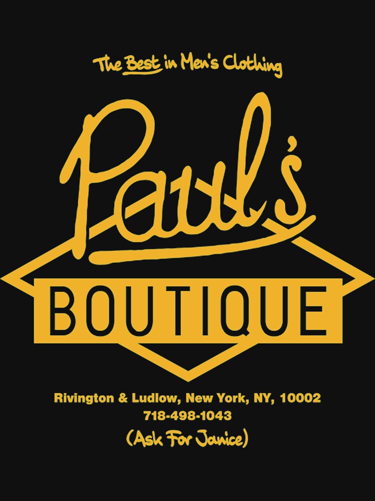Paul'sx Boutique The Best in Men's Clothing. Diamond Logo (Gold) T-Shirt by hiphopw282