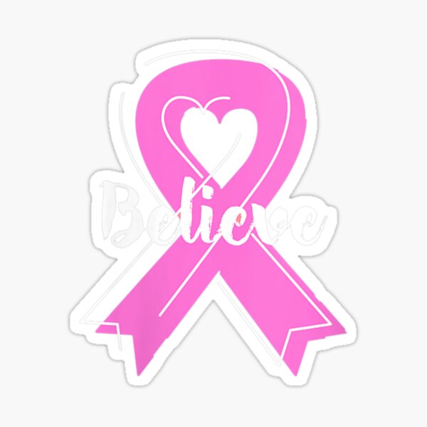 Vintage enamel pink ribbon with a heart