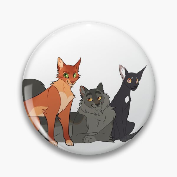 Item preview, Warriors Trio Firestar Graystripe Ravenpaw Sticker designed and sold by Pebblespeck.