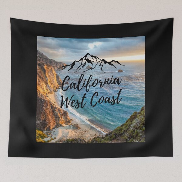 Item preview, Road Trip Travel California West Coast Hwy 1 Big Sur Text Photo Ocean Coast Design 5 designed and sold by fineartprints1.