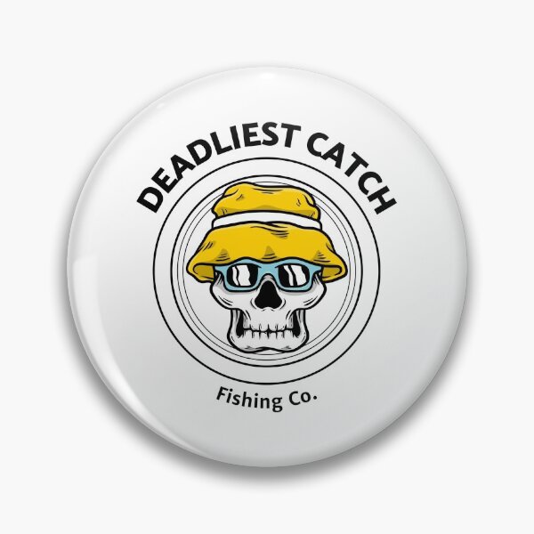 Item preview, Deadliest Catch Fishing Co - Skull with a Fishing Hat designed and sold by Kaos Urbanwear.