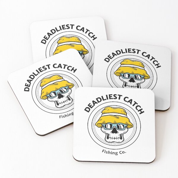 Item preview, Deadliest Catch Fishing Co - Skull with a Fishing Hat designed and sold by Kaos Urbanwear.