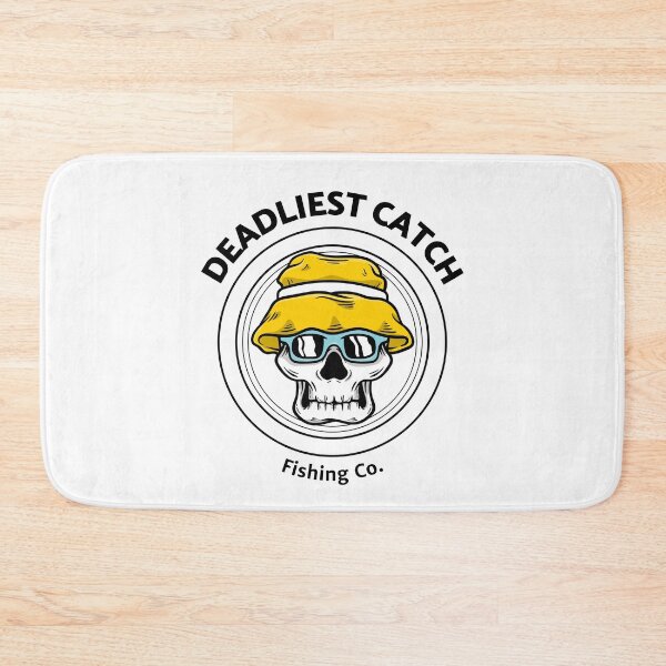 Item preview, Deadliest Catch Fishing Co - Skull with a Fishing Hat designed and sold by Kaos Urbanwear.