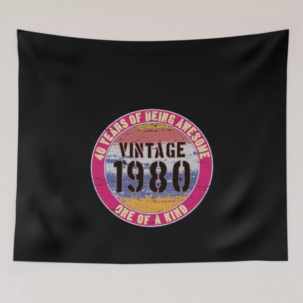Item preview, Kopie von Kopie von Kopie von Kopie von Born in 1980 - Present 40th birthday Vintage 1980 designed and sold by Dubbra.
