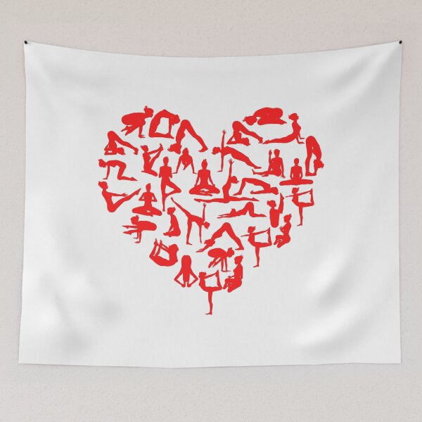 Item preview, Heart - Yoga Poses designed and sold by PMA-Design.