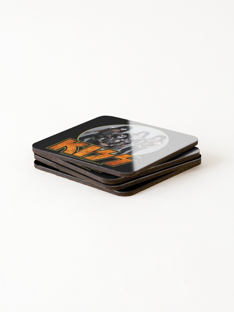 Alternate view of KISS Vintage Band Design Coasters (Set of 4)