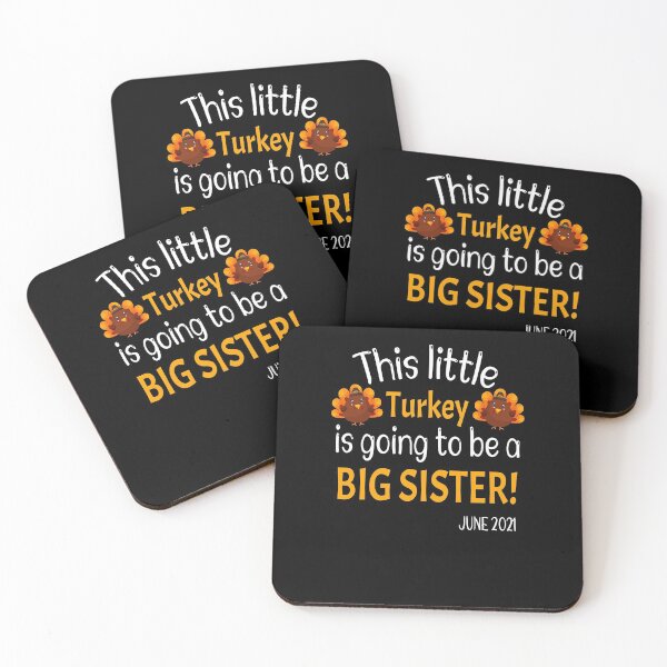 Item preview, This little Turkey is going to be a Big Sister - Thanksgiving Big Sister Gift - Funny Expecting Thanksgiving Gift designed and sold by Run to Creations.