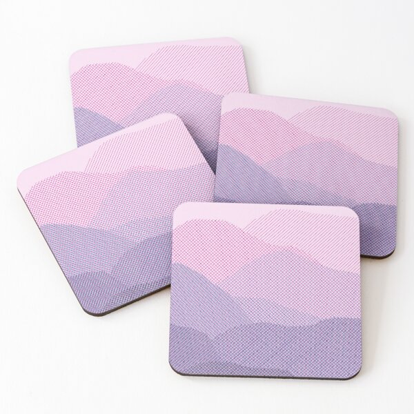 Item preview, Linear Cyan Magenta Mountains designed and sold by JPuckett-Design.