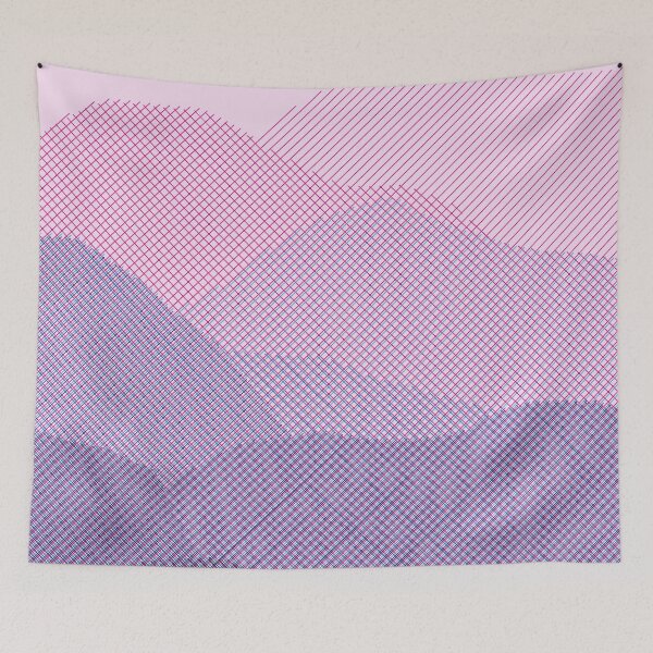 Item preview, Linear Cyan Magenta Mountains designed and sold by JPuckett-Design.