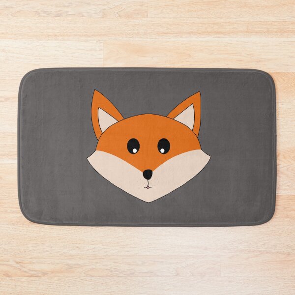 Item preview, Cute Fox Face Grey Background designed and sold by DeliliahDoodles.