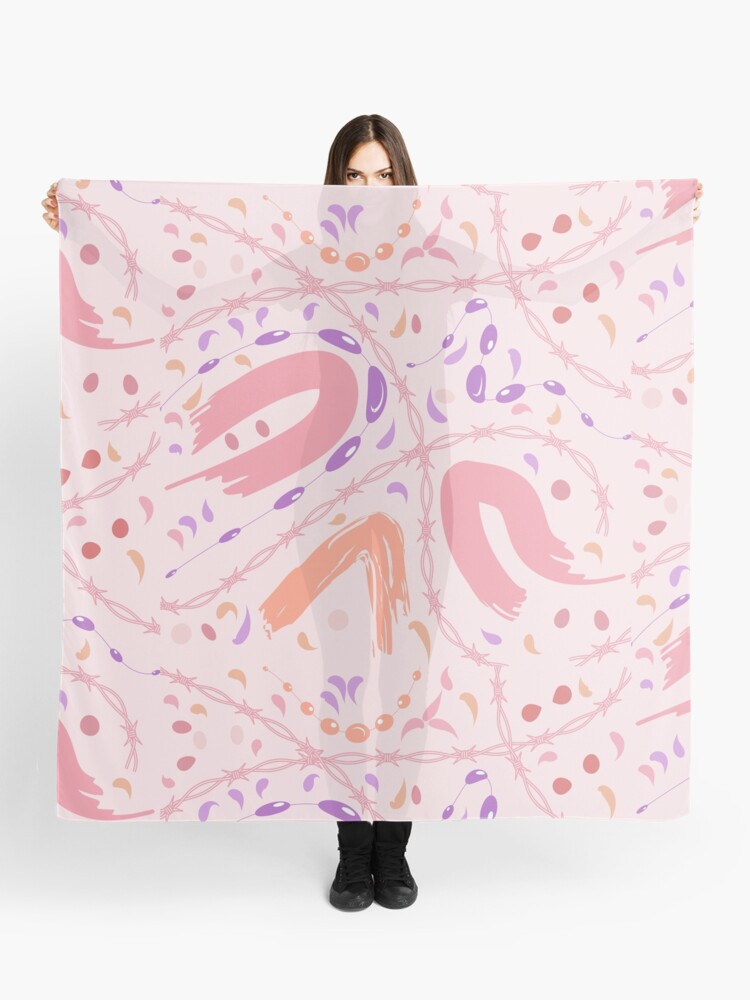 Thumbnail 1 of 3, Scarf, Perfume Powder Pastel Pattern designed and sold by Mehwish.