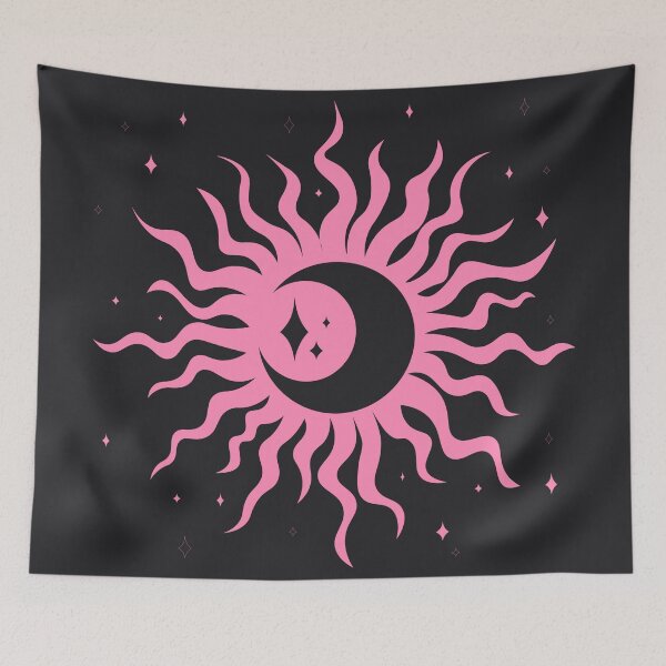 Item preview, (Pink) Sun, Moon and Stars designed and sold by illhustration.