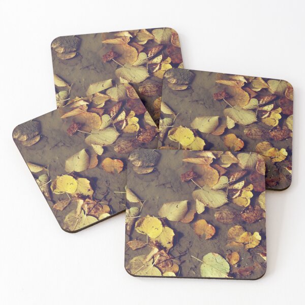 Item preview, Autumn leaves in a puddle - photography designed and sold by greatnorris.