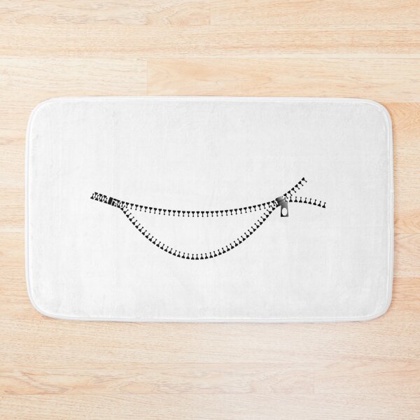 Item preview, Black smile Zipper in White designed and sold by Roy Store.