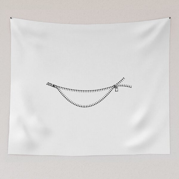 Item preview, Black smile Zipper in White designed and sold by Roy Store.