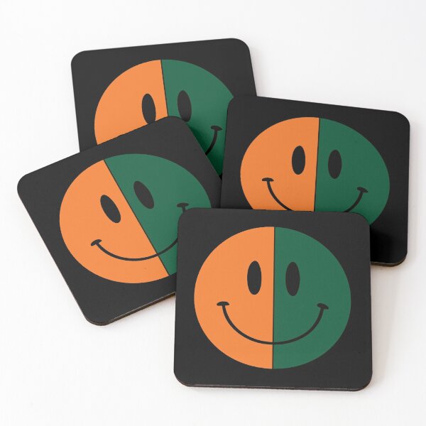 Item preview, Orange and Green | Happy Face | Black | designed and sold by HappyFaceCo.