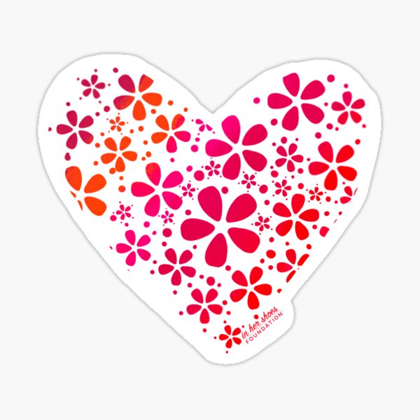 In Her Shoes Foundation Heart Sticker