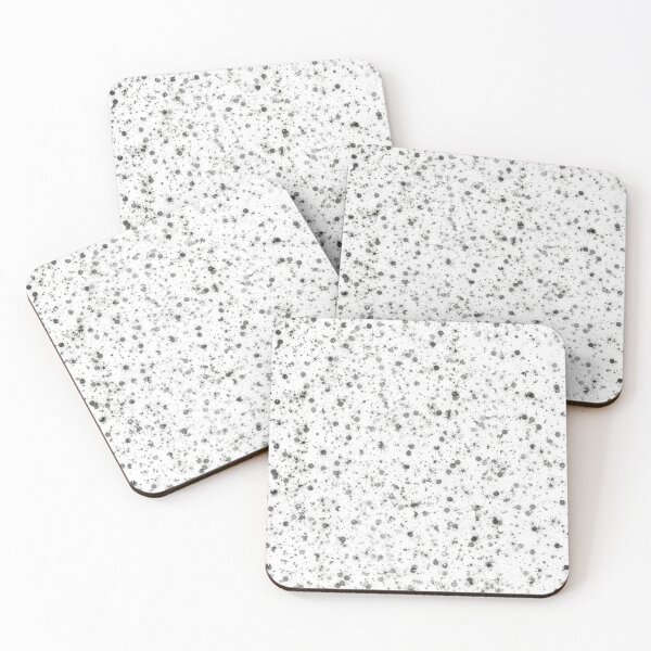Item preview, black and white watercolor splash paint abstract illustrationwith stars designed and sold by NikaAstra.