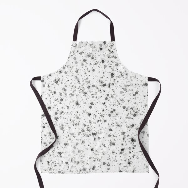 Item preview, black and white watercolor splash paint abstract illustrationwith stars designed and sold by NikaAstra.