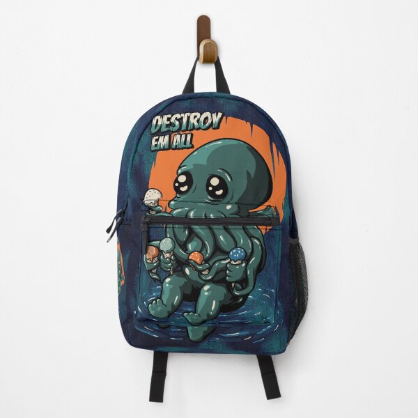 Vista previa del artículo con la obra «El destructor de helados - Lindo bebé Cthulhu | Máscara divertida para niños Necronomicon Lovecraft | Postre snack foodie foodie | Mochila Tie Dye (actualizada)», diseñado y vendido por Any Color Designs.