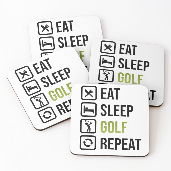 Item preview, Eat Sleep Golf Repeat designed and sold by tripanthias.