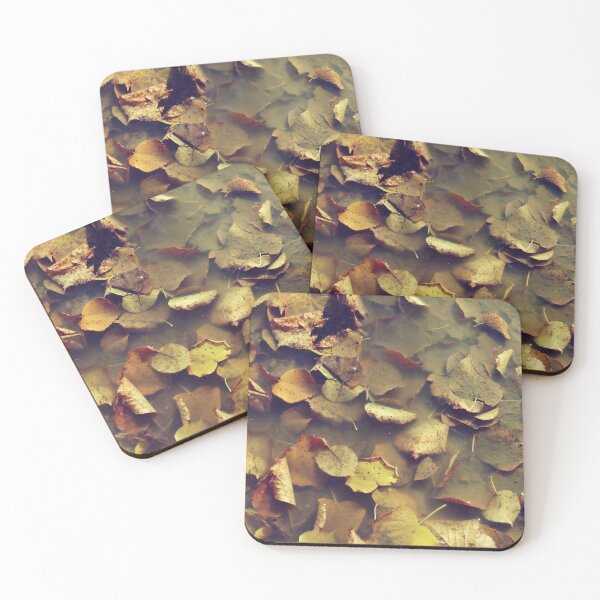 Item preview, Autumn leaves in a puddle - photography designed and sold by greatnorris.