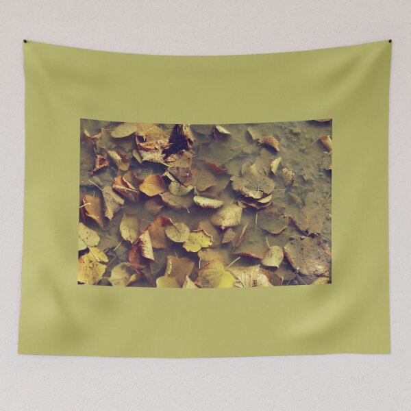 Item preview, Autumn leaves in a puddle - photography designed and sold by greatnorris.