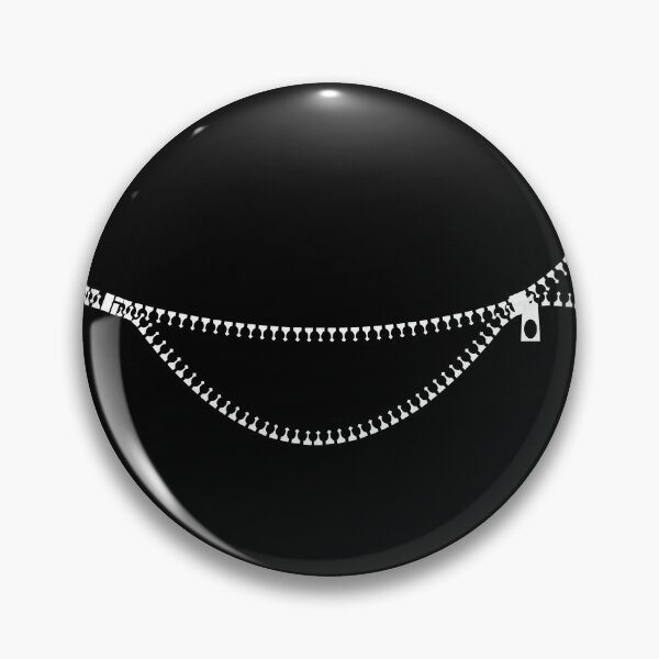 Item preview, White smile Zipper in Black designed and sold by Roy Store.
