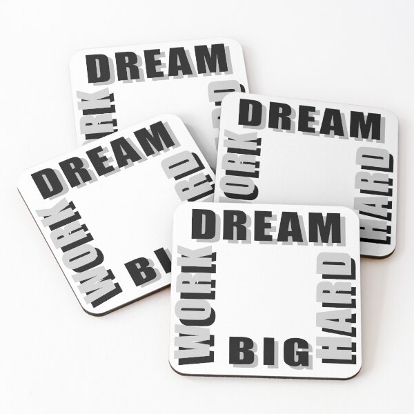 Item preview, Dream Big Work Hard designed and sold by VikiQuick.
