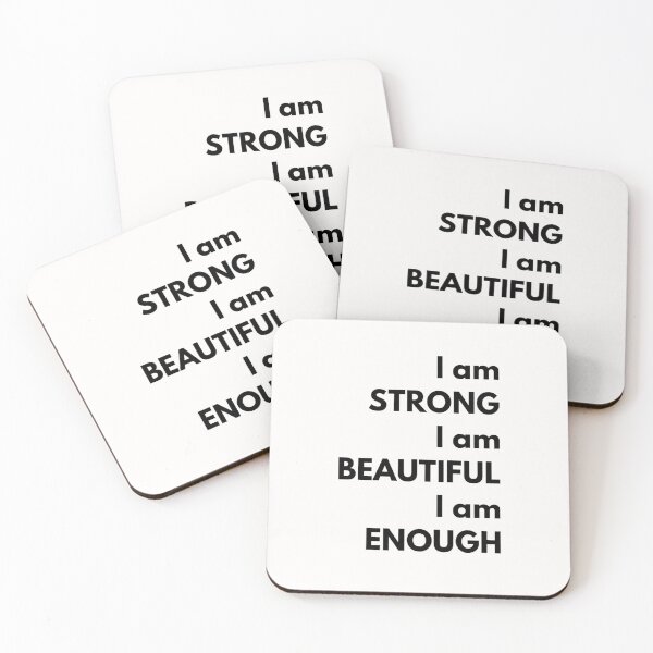 Item preview, Copy of I am Strong. I am Beautiful. I am Enough designed and sold by PetitePeche.