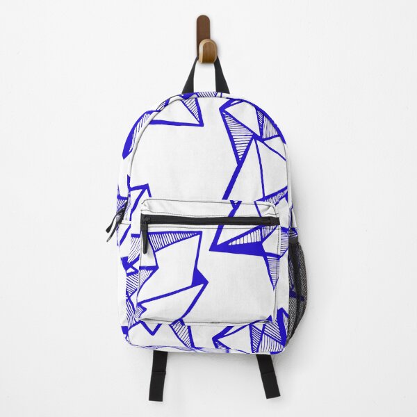 Item preview, Blue Geometric abstract triangles designed and sold by Carolina Salazar.