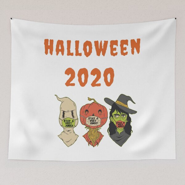 Item preview,  Halloween 2020 Pumpkin Face Mask Back 6 Feet Fun Quarantine TShirt designed and sold by delkh07.