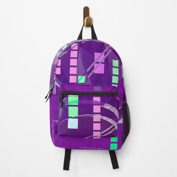 Item preview, Geometric electric purple pop art designed and sold by Carolina Salazar.