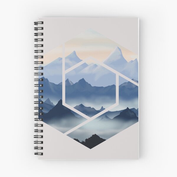Item preview, Illustrated Mountain Range (Light Colors) designed and sold by Ferno Designs.