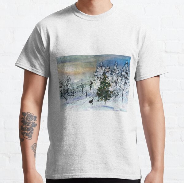 Deer in the snow... Classic T-Shirt