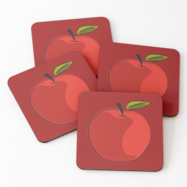 Item preview, red apple with shadow designed and sold by kim tang.