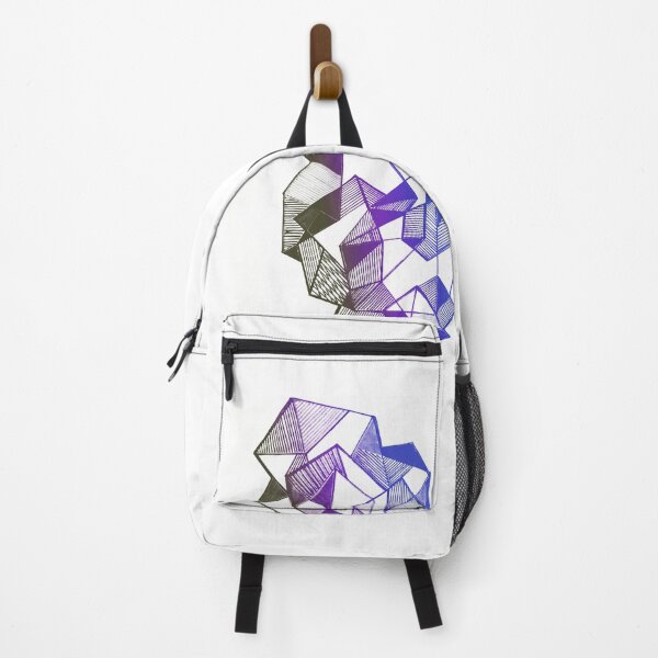Item preview, Geometric triangles abstract blue purple designed and sold by Carolina Salazar.