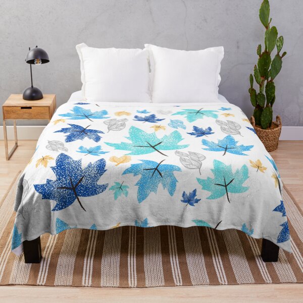 Item preview, Blue Rustic Leaves, Fall Breeze and Leaves, Trees and Leaves, Autumn Decor, Home Decor Fall Theme designed and sold by Londonluxie.