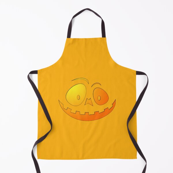 Item preview, Cheeky Pumpkin Face on Pale Pumpkin Orange designed and sold by Creepyhollow.